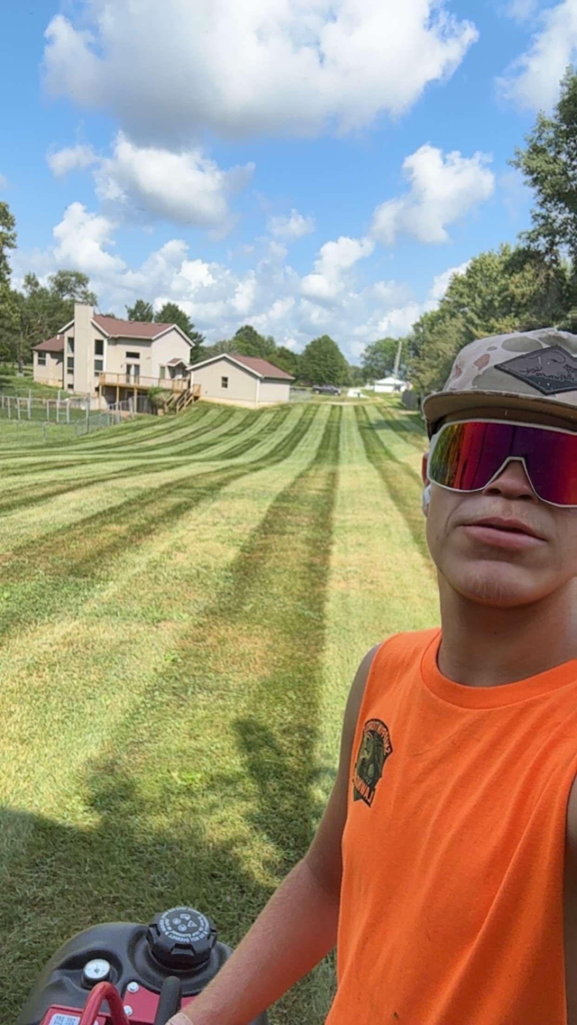 Perfect mowing stripes